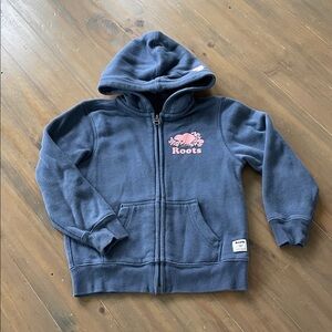 Girls Roots Blue Hoodie